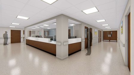 New Behavioral Health nurses station